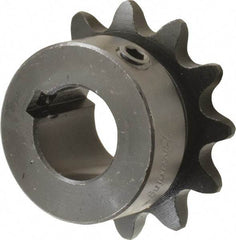 Browning - 12 Teeth, 3/8" Chain Pitch, Chain Size 35, Finished Bore Sprocket - 5/8" Bore Diam, 1.449" Pitch Diam, 1.63" Outside Diam - Apex Tool & Supply