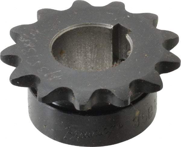 Browning - 13 Teeth, 3/8" Chain Pitch, Chain Size 35, Finished Bore Sprocket - 3/4" Bore Diam, 1.567" Pitch Diam, 1-3/4" Outside Diam - Apex Tool & Supply