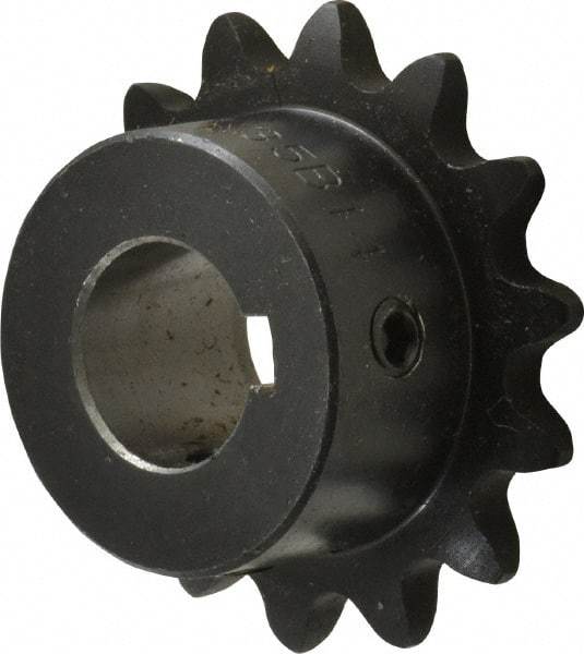 Browning - 14 Teeth, 3/8" Chain Pitch, Chain Size 35, Finished Bore Sprocket - 5/8" Bore Diam, 1.685" Pitch Diam, 1.84" Outside Diam - Apex Tool & Supply