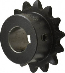 Browning - 14 Teeth, 3/8" Chain Pitch, Chain Size 35, Finished Bore Sprocket - 5/8" Bore Diam, 1.685" Pitch Diam, 1.84" Outside Diam - Apex Tool & Supply