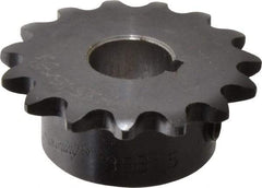 Browning - 15 Teeth, 3/8" Chain Pitch, Chain Size 35, Finished Bore Sprocket - 5/8" Bore Diam, 1.804" Pitch Diam, 1.99" Outside Diam - Apex Tool & Supply