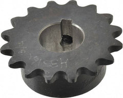 Browning - 16 Teeth, 3/8" Chain Pitch, Chain Size 35, Finished Bore Sprocket - 3/4" Bore Diam, 1.922" Pitch Diam, 2.11" Outside Diam - Apex Tool & Supply