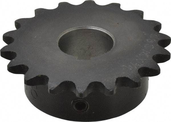 Browning - 18 Teeth, 3/8" Chain Pitch, Chain Size 35, Finished Bore Sprocket - 3/4" Bore Diam, 2.16" Pitch Diam, 2.35" Outside Diam - Apex Tool & Supply