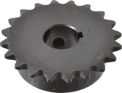 Browning - 20 Teeth, 3/8" Chain Pitch, Chain Size 35, Finished Bore Sprocket - 3/4" Bore Diam, 2.397" Pitch Diam, 2.59" Outside Diam - Apex Tool & Supply