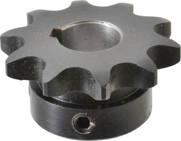 Browning - 10 Teeth, 1/2" Chain Pitch, Chain Size 40, Finished Bore Sprocket - 5/8" Bore Diam, 1.618" Pitch Diam, 1.84" Outside Diam - Apex Tool & Supply