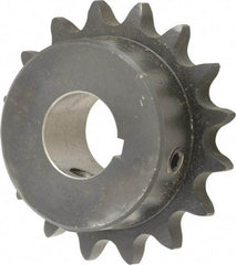 Browning - 16 Teeth, 1/2" Chain Pitch, Chain Size 40, Finished Bore Sprocket - 7/8" Bore Diam, 2-9/16" Pitch Diam, 2.8" Outside Diam - Apex Tool & Supply