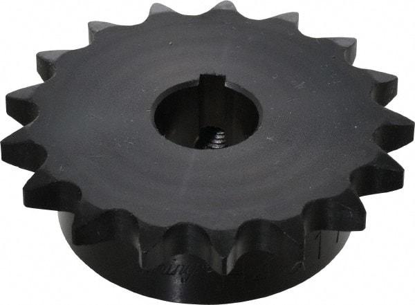 Browning - 17 Teeth, 1/2" Chain Pitch, Chain Size 40, Finished Bore Sprocket - 3/4" Bore Diam, 2.721" Pitch Diam, 2.96" Outside Diam - Apex Tool & Supply