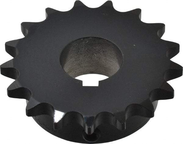 Browning - 17 Teeth, 1/2" Chain Pitch, Chain Size 40, Finished Bore Sprocket - 1" Bore Diam, 2.721" Pitch Diam, 2.96" Outside Diam - Apex Tool & Supply