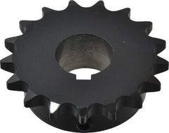 Browning - 17 Teeth, 1/2" Chain Pitch, Chain Size 40, Finished Bore Sprocket - 1" Bore Diam, 2.721" Pitch Diam, 2.96" Outside Diam - Apex Tool & Supply