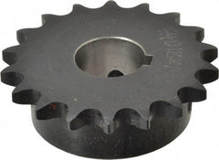 Browning - 18 Teeth, 1/2" Chain Pitch, Chain Size 40, Finished Bore Sprocket - 1" Bore Diam, 2.879" Pitch Diam, 3.14" Outside Diam - Apex Tool & Supply