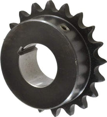 Browning - 20 Teeth, 1/2" Chain Pitch, Chain Size 40, Finished Bore Sprocket - 1-1/4" Bore Diam, 3.196" Pitch Diam, 3.45" Outside Diam - Apex Tool & Supply