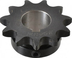 Browning - 11 Teeth, 5/8" Chain Pitch, Chain Size 50, Finished Bore Sprocket - 1" Bore Diam, 2-7/32" Pitch Diam, 2-1/2" Outside Diam - Apex Tool & Supply