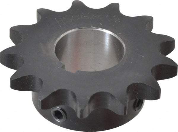 Browning - 13 Teeth, 5/8" Chain Pitch, Chain Size 50, Finished Bore Sprocket - 1-1/8" Bore Diam, 2.612" Pitch Diam, 2.91" Outside Diam - Apex Tool & Supply