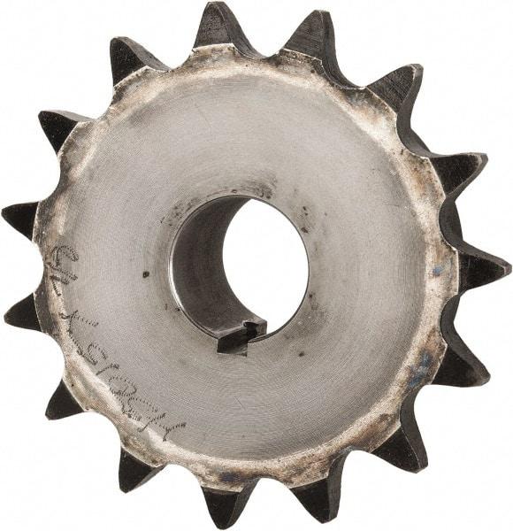 Browning - 15 Teeth, 5/8" Chain Pitch, Chain Size 50, Finished Bore Sprocket - 7/8" Bore Diam, 3" Pitch Diam, 3.32" Outside Diam - Apex Tool & Supply
