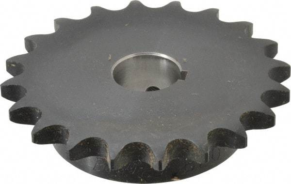 Browning - 20 Teeth, 5/8" Chain Pitch, Chain Size 50, Finished Bore Sprocket - 1" Bore Diam, 4" Pitch Diam, 4.32" Outside Diam - Apex Tool & Supply