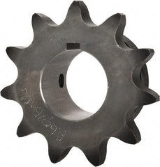 Browning - 11 Teeth, 3/4" Chain Pitch, Chain Size 60, Finished Bore Sprocket - 1-1/4" Bore Diam, 2.662" Pitch Diam, 2.96" Outside Diam - Apex Tool & Supply