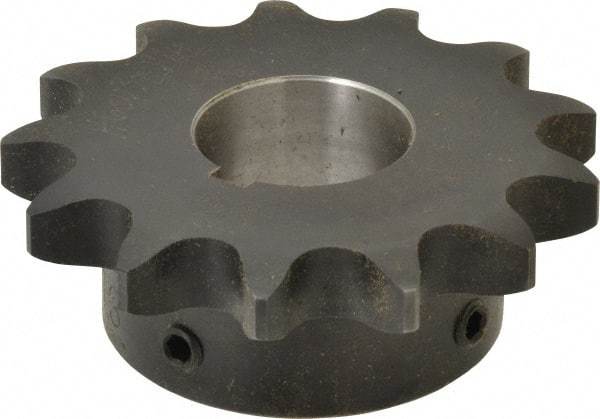 Browning - 13 Teeth, 3/4" Chain Pitch, Chain Size 60, Finished Bore Sprocket - 1-1/4" Bore Diam, 3.134" Pitch Diam, 3.45" Outside Diam - Apex Tool & Supply