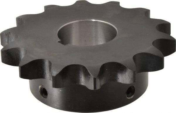 Browning - 14 Teeth, 3/4" Chain Pitch, Chain Size 60, Finished Bore Sprocket - 1-1/4" Bore Diam, 3.371" Pitch Diam, 3.74" Outside Diam - Apex Tool & Supply