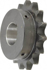 Browning - 15 Teeth, 3/4" Chain Pitch, Chain Size 60, Finished Bore Sprocket - 1-1/4" Bore Diam, 3.607" Pitch Diam, 3.98" Outside Diam - Apex Tool & Supply