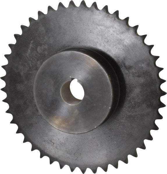 Browning - 45 Teeth, 1/2" Chain Pitch, Chain Size 40, Finished Bore Sprocket - 1" Bore Diam, 7.168" Pitch Diam, 7.45" Outside Diam - Apex Tool & Supply
