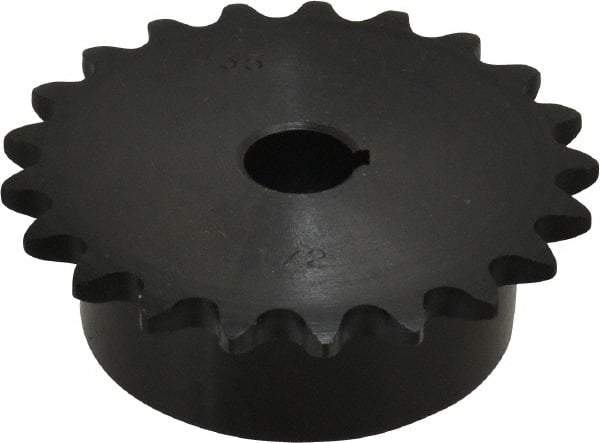 Browning - 21 Teeth, 3/8" Chain Pitch, Chain Size 35, Finished Bore Sprocket - 1/2" Bore Diam, 2.516" Pitch Diam, 2.7" Outside Diam - Apex Tool & Supply