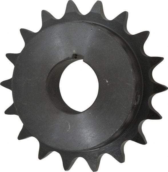 Browning - 18 Teeth, 5/8" Chain Pitch, Chain Size 50, Finished Bore Sprocket - 1-3/16" Bore Diam, 3.599" Pitch Diam, 3.92" Outside Diam - Apex Tool & Supply