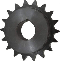 Browning - 18 Teeth, 5/8" Chain Pitch, Chain Size 50, Finished Bore Sprocket - 1-3/16" Bore Diam, 3.599" Pitch Diam, 3.92" Outside Diam - Apex Tool & Supply