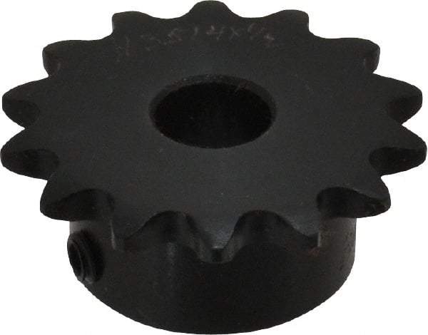 Browning - 14 Teeth, 3/8" Chain Pitch, Chain Size 35, Finished Bore Sprocket - 1/2" Bore Diam, 1.685" Pitch Diam, 1.87" Outside Diam - Apex Tool & Supply