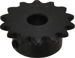 Browning - 14 Teeth, 3/8" Chain Pitch, Chain Size 35, Finished Bore Sprocket - 1/2" Bore Diam, 1.685" Pitch Diam, 1.87" Outside Diam - Apex Tool & Supply