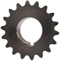 Browning - 18 Teeth, 3/8" Chain Pitch, Chain Size 35, Finished Bore Sprocket - 1" Bore Diam, 2.159" Pitch Diam, 2.35" Outside Diam - Apex Tool & Supply