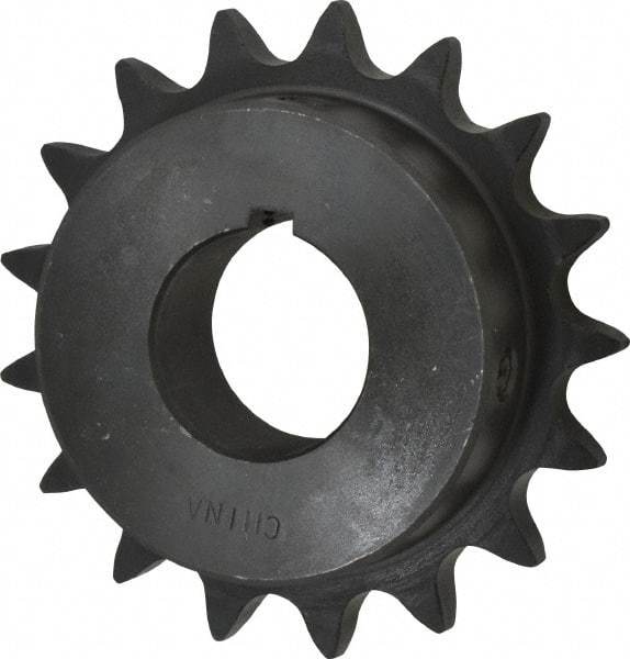 Browning - 17 Teeth, 5/8" Chain Pitch, Chain Size 50, Finished Bore Sprocket - 1-1/4" Bore Diam, 3.401" Pitch Diam, 3.72" Outside Diam - Apex Tool & Supply