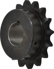 Browning - 16 Teeth, 3/4" Chain Pitch, Chain Size 60, Finished Bore Sprocket - 1-3/8" Bore Diam, 3-27/32" Pitch Diam, 4.22" Outside Diam - Apex Tool & Supply