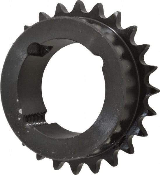 Browning - 24 Teeth, 1/2" Chain Pitch, Chain Size 40, TB Bushed Sprocket - 3.831" Pitch Diam, 4.1" Outside Diam - Apex Tool & Supply