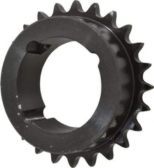 Browning - 24 Teeth, 1/2" Chain Pitch, Chain Size 40, TB Bushed Sprocket - 3.831" Pitch Diam, 4.1" Outside Diam - Apex Tool & Supply
