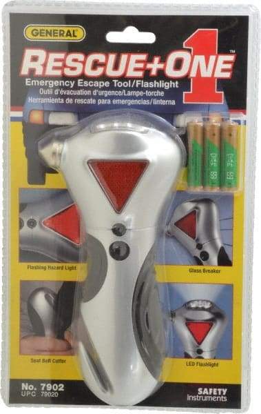 General - 1 Piece, Rescue One 4-Function Emergency Auto Escape Tool - For Use with All Vehicles - Apex Tool & Supply