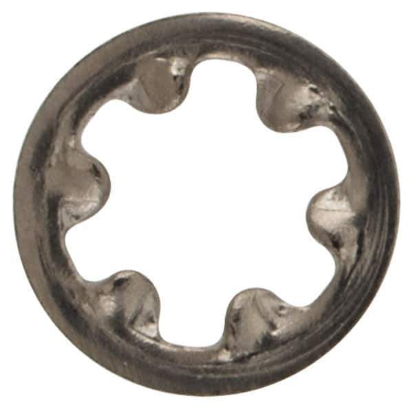 Value Collection - #2 Screw, 0.095" ID, Stainless Steel Internal Tooth Lock Washer - 0.2" OD, Grade 18-8 - Apex Tool & Supply