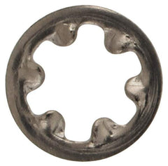 Value Collection - #2 Screw, 0.095" ID, Stainless Steel Internal Tooth Lock Washer - 0.2" OD, Grade 18-8 - Apex Tool & Supply