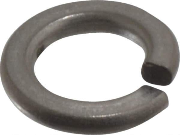 Value Collection - #10, 0.047" Thick Split Lock Washer - 316 Stainless Steel, Uncoated, 0.193" Min ID, 0.2" Max ID - Apex Tool & Supply