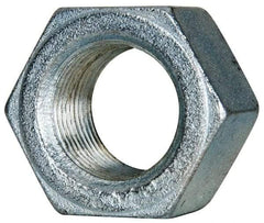 Value Collection - 1-1/8 - 12 UN Steel Right Hand Hex Nut - 1-11/16" Across Flats, 31/32" High, Zinc-Plated Finish - Apex Tool & Supply