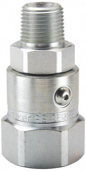 Parker - 1 - 11-1/2 NPTF Steel Hydraulic Hose Male NPT To Female NPT Swivel - 5,000 psi - Apex Tool & Supply