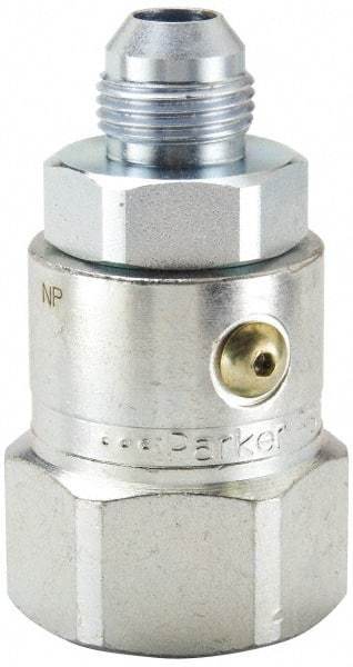 Parker - 1-1/16-12 SAE (JIC) 37° Flare Steel Hydraulic Hose Male JIC To Female JIC Swivel - 5,000 psi - Apex Tool & Supply