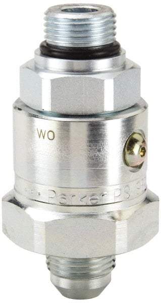 Parker - 1-1/16-12 Male ORB to Male JIC Steel Hydraulic Hose Male ORB To Male JIC Swivel - 5,000 psi - Apex Tool & Supply