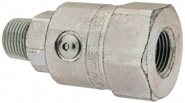 Parker - 3/8-18 NPTF Steel Hydraulic Hose Male NPT To Female NPT Swivel - 5,000 psi - Apex Tool & Supply