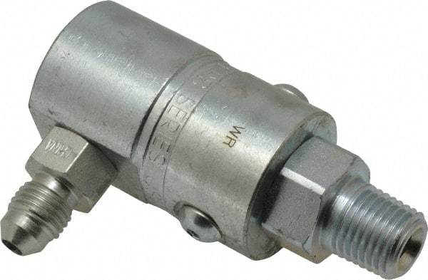 Parker - 1/4 NPTF to SAE(JIC) Steel Hydraulic Hose Male NPT to Male JIC Fitting - 5,000 psi - Apex Tool & Supply