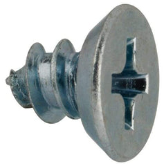 Value Collection - #8 Flat Head Phillips Sheet Metal Screw - Steel, 1/4" OAL, AISI 1016, ASME B18.6.3, ASME B18.6.4 & SAE J933, Grade 1016-1024 - Apex Tool & Supply