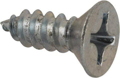Value Collection - #12 Flat Head Phillips Sheet Metal Screw - Steel, 5/8" OAL, AISI 1016, ASME B18.6.3, ASME B18.6.4 & SAE J933, Grade 1016-1024 - Apex Tool & Supply