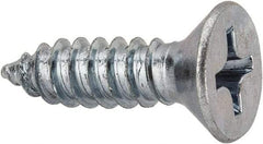 Value Collection - #14 Flat Head Phillips Sheet Metal Screw - Steel, 7/8" OAL, AISI 1016, ASME B18.6.3, ASME B18.6.4 & SAE J933, Grade 1016-1024 - Apex Tool & Supply