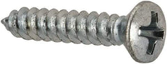 Value Collection - #6 Oval Head Phillips Sheet Metal Screw - Steel, 3/4" OAL, AISI 1016, ANSI/ASME B18.6.4, ASME B18.6.3 & SAE J933, Grade 1016-1024 - Apex Tool & Supply