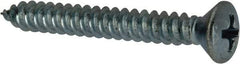 Value Collection - #10 Oval Head Phillips Sheet Metal Screw - Steel, 1-1/2" OAL, AISI 1016, ANSI/ASME B18.6.4, ASME B18.6.3 & SAE J933, Grade 1016-1024 - Apex Tool & Supply