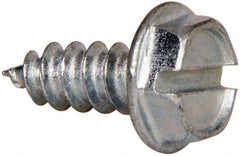 Value Collection - #7 Hex Washer Head Slotted Sheet Metal Screw - Steel, 3/8" Length Under Head, AISI 1016, ASME B18.6.3, ASME B18.6.4 & SAE J933, Grade 1016-1024 - Apex Tool & Supply